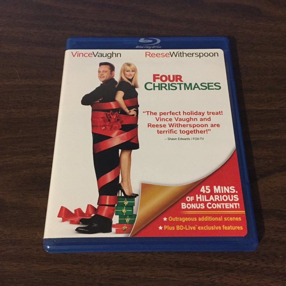 Four Christmases Blu ray Reese Witherspoon, Vince Vaughn